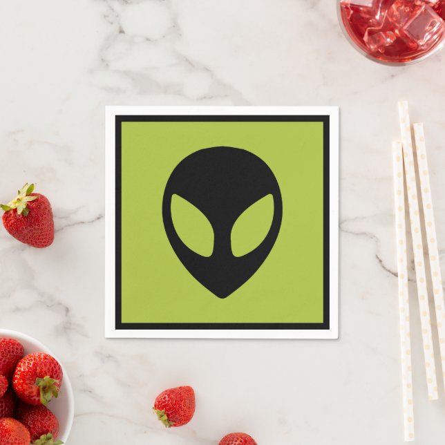 Utrymme Alien Sci Fi Extraterrestrial Cocktail Pappersservett (Insitu)