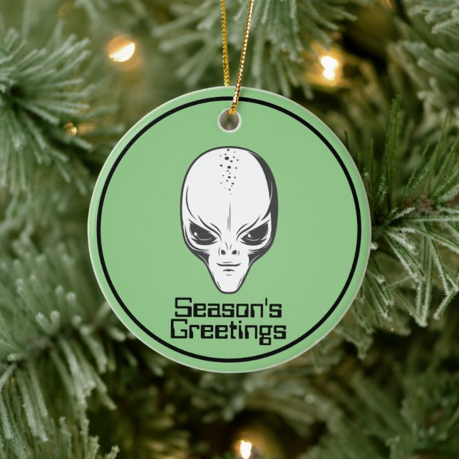 Utrymme Alien Sci Fi Extraterrestrial UFO Ornament (Träd)