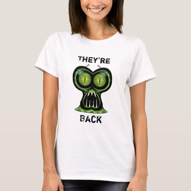 Utrymme Alien Women's Basic T-Shirt (Framsida)