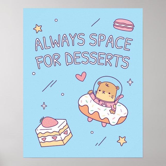Utrymme alltid för Desserts fina punkter Poster (Framsidan)
