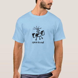 utrymme är rad tee shirt