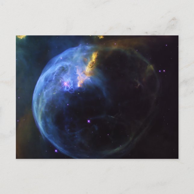 Utrymme, astronomi, Bubble Nebula, galaxy, NASA Vykort (Framsida)