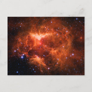 Utrymme, astronomi, Jack- o- lantern Nebula, galax Vykort
