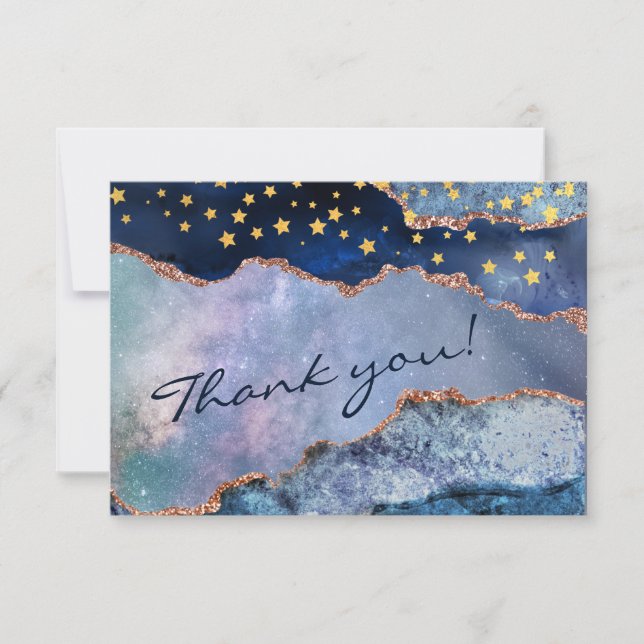 Utrymme Äventyr i Galaxy - Tack för ditt kort (Framsida)