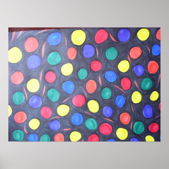 Utrymme - bollar poster (Framsidan)