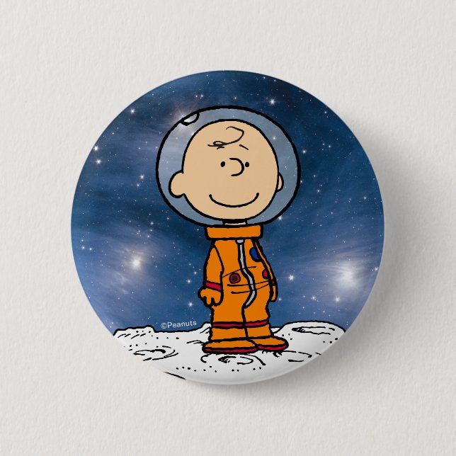 UTRYMME | Charlie Brown Astronaut Knapp (Framsida)