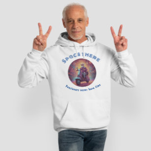 Utrymme där, pensionärer har aldrig tid hoodie
