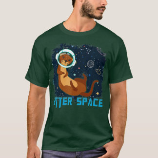 Utrymme för astronomi och Otter Älskare T Shirt