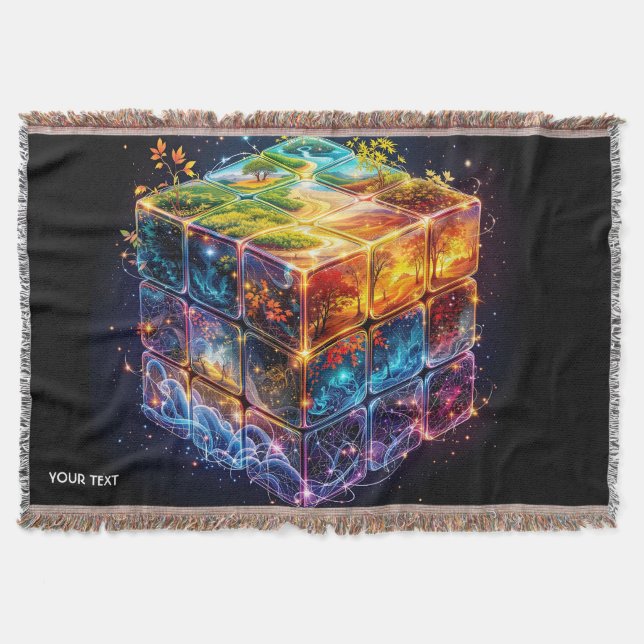 Utrymme för Fantasy Cube Seasons Filt (Framsidan)