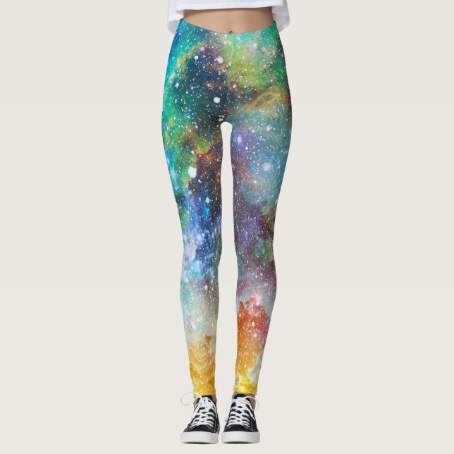 Utrymme för futuristiska, nybörjarbakgrund. leggings (Framsida)