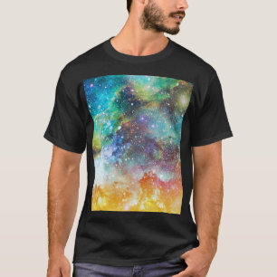 Utrymme för futuristiska, nybörjarbakgrund. t shirt