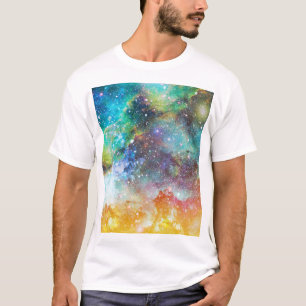 Utrymme för futuristiska, nybörjarbakgrund. t shirt