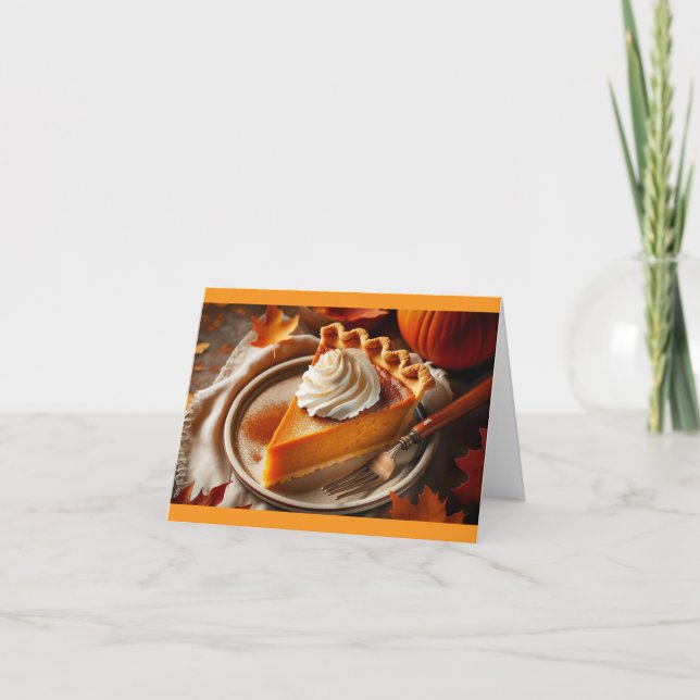 Utrymme för Helgdag för Thanksgiving i Paj Helgkort (Framsida)