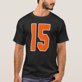 Utrymme för Orange av utskrift, fält 15 för sport T Shirt