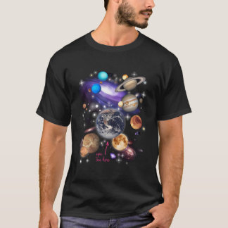 Utrymme för solsystemsplanet t shirt