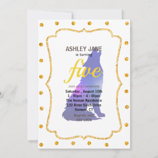 Utrymme för Varg - Välj bakgrund färg Inbjudningar