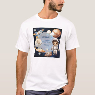 Utrymme först Resa runt Sol:s födelsedagsföräldrar T Shirt