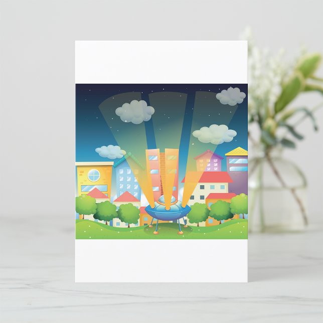 Utrymme-Frakt i stadsinbjudningar Inbjudningar (Skapare uppladdad)