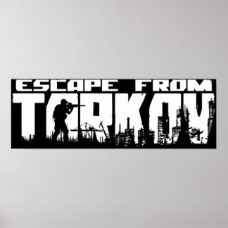 Utrymme från Tarkov-Logotypen Poster