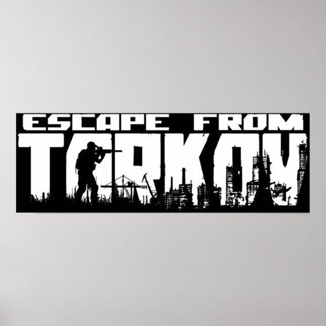 Utrymme från Tarkov-Logotypen Poster (Framsidan)