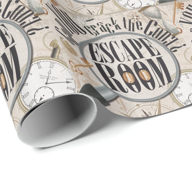 Utrymme: Game Scavenger Hunt Puzzle Birthday Presentpapper (Rullad Hörn)