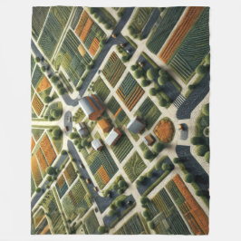 Utrymme i landskapet för den avblodade Abstrakten Fleecefilt