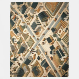 Utrymme i landskapet för den avblodade Abstrakten Fleecefilt