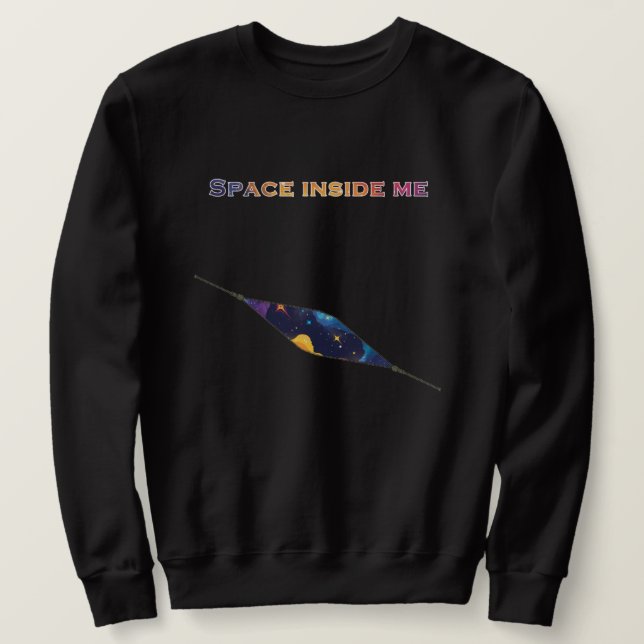 Utrymme inuti mig lång ärmad tröja (Design framsida)