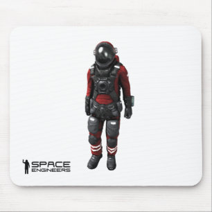 Utrymme iscensätter den Mousepad vitastronautet Musmatta
