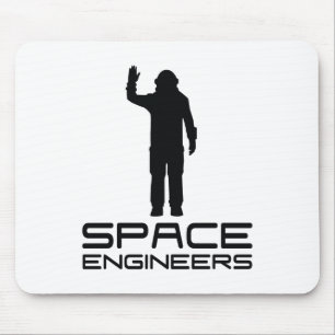 Utrymme iscensätter Mousepad vit Musmatta