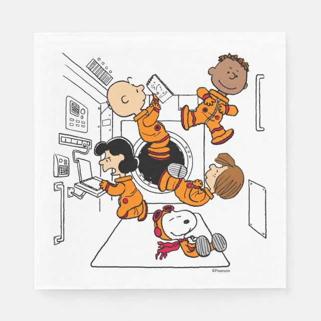 UTRYMME | Jordnötter Gang i rymden Pappersservett (Framsidan)