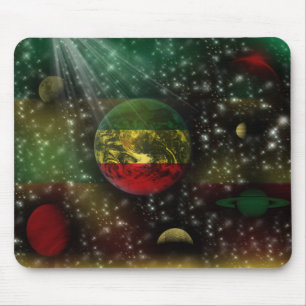 Utrymme Mousepad för Rastafari planetvärld Musmatta