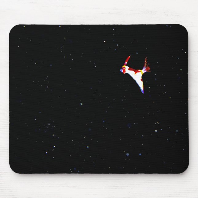 Utrymme Nudibranch Mousepad Musmatta (Framsidan)