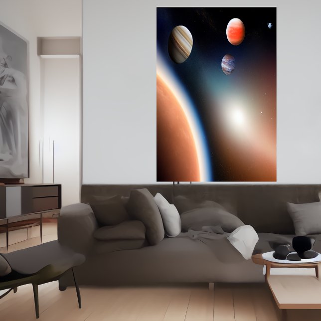 Utrymme och planeter | AI Art Poster (Skapare uppladdad)