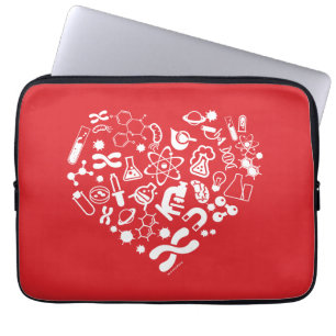 Utrymme- och vetenskapshjärta laptop sleeve