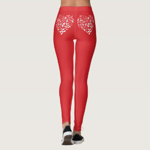 Utrymme- och vetenskapshjärta leggings