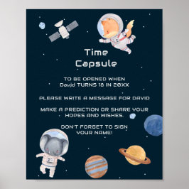 Utrymme: Planets och Astronauts tidskapsel Poster