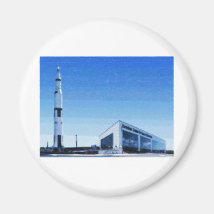 Utrymme & raket centrerar av Huntsville, Alabama Magnet