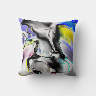 Utrymme. Shiny White Background. Smoke Slate Bild Kudde