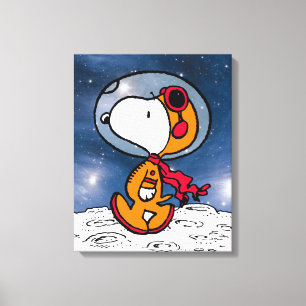 UTRYMME   Snoopy Astronaut Canvastryck