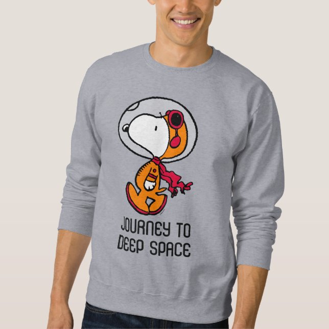 UTRYMME | Snoopy Astronaut Lång Ärmad Tröja (Framsida)