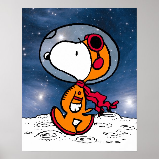 UTRYMME | Snoopy Astronaut Poster (Framsidan)