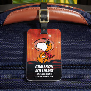 UTRYMME Snoopy Geometric Måne Walk Bagagebricka