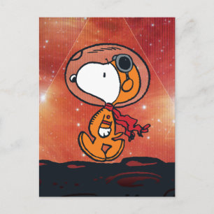 UTRYMME Snoopy Geometric Måne Walk Vykort