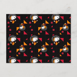 UTRYMME   Snoopy Space Kostym Black Mönster Vykort