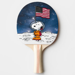 UTRYMME   Snopy med Flagga astronaut Pingisracket