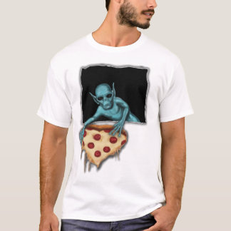 Utrymme som gör att ett segment av Pizza kan styra T Shirt