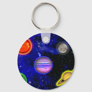 Utrymme som målar Keychain Nyckelring