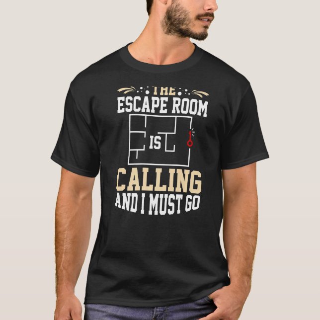 Utrymme - spel Avsluta Puzzle Boxes Board Horror T Shirt (Framsida)