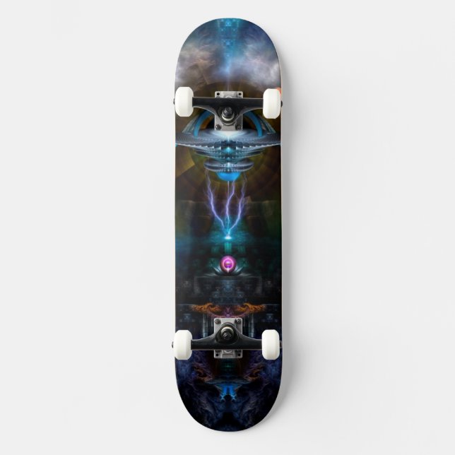 Utrymme Station ankariskt skateboard med maskinvar (Framsida)